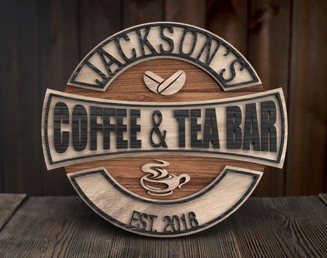 Excited to share the latest addition to my #etsy shop: Personalized Coffee Bar Sign, Coffee Sign, Custom Wood Sign, Bar Sign, Coffe and Tea Sign, Bar Sign, Pub Sign, Personalized Sign, Name Sign https://etsy.me/3ihwiIU #round #no #unframed #office #artdeco #wood #abstr Coffee And Tea Bar, Cnc Signs, Tea Sign, Laser Signs, Coffee Shop Signs, Wooden Signage, Friends Coffee, Coffee Bar Sign, Veterans Day Gifts