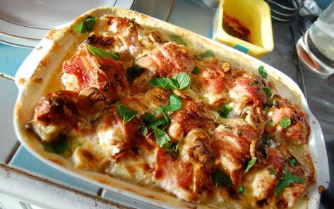 Food With Low Calories, Maryland Chicken, Chicken Cannelloni, Maryland Recipes, Chicken Maryland, Bacon Corn, French Chicken, Turkey Lasagna, British Recipes