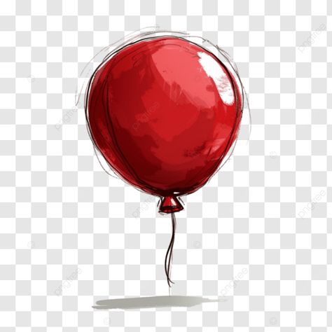 a balloon drawing cartoonish balloon balloon artwork artwork png How To Draw Balloons, Balloon Drawing, Balloon Png, Balloon Shades, Balloon Clipart, Balloon Painting, Transparent Image, Gcse Art, Red Balloon