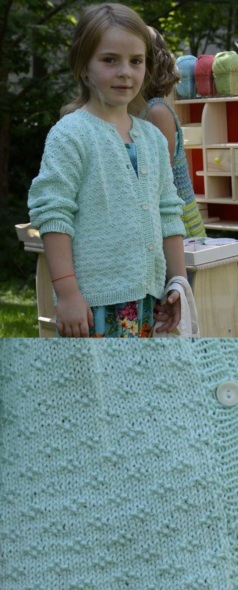 Free Knitting Pattern for a Girls Cardigan Yarninspirations Free Knitting Patterns, Free Childrens Knitting Patterns Cardigan Sweaters, Children Knitting Patterns, Girls Sweater Knitting Pattern, Girls Cardigan Knitting Pattern Free Children, Kids Cardigan Knitting Pattern, Aran Knitting Patterns Free Children, Free Childrens Knitting Patterns Girls, Cotton Knitting Patterns Free