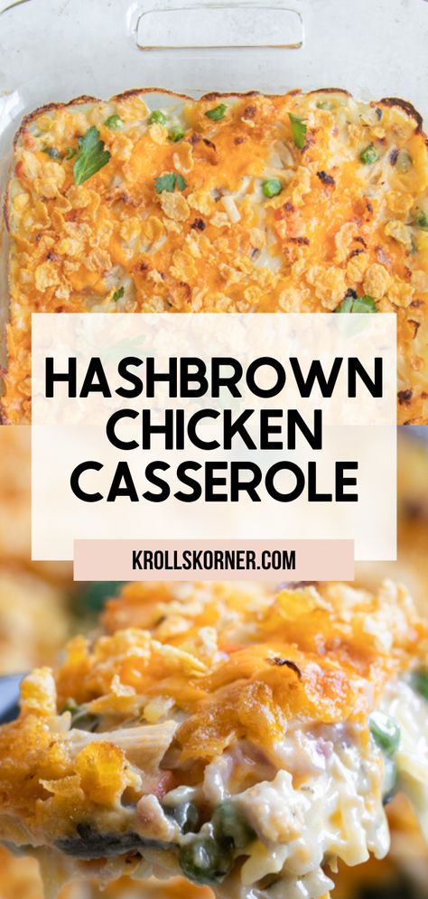 Chicken And Frozen Potato Casserole, Frozen Hashbrowns Recipe, Chicken Casserole Recipes With Hashbrowns, Quick And Easy Dinner Recipes With Hashbrowns, Chicken Shredded Potato Casserole, Chicken Casserole Corn Flakes, Hashbrown Meals Dinners, Shredded Chicken Hashbrown Casserole, Dinner Hashbrown Casserole