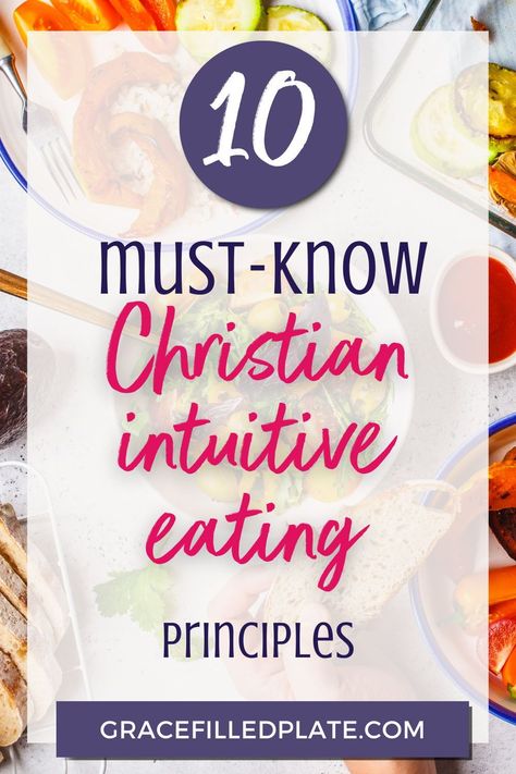 You've been dieting for so long. In fact, you don't even know what your life looks like without a diet. Stressing over food plans is taking up space that you know God wants to occupy with truths from the Bible instead! You've heard about intuitive eating but you're not sure how to get started. In this post, learn about the 10 intuitive eating principles for Christian women and get started on your journey to weight loss obsession today! Intuitive Eating 10 Principles, Christian Diet, Bible Diet, Stop Obsessing, Over Weight, Food Freedom, Anti Dieting, Study Scripture, Study Methods