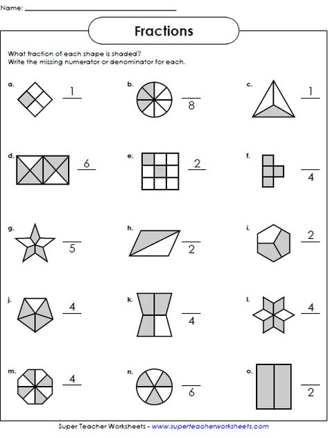 Fraction Worksheets Simple Fractions Worksheets, Free Fraction Worksheets, Fraction Worksheet, Math Fractions Worksheets, Simple Fractions, 3rd Grade Fractions, 4th Grade Math Worksheets, 3rd Grade Math Worksheets, 2nd Grade Math Worksheets