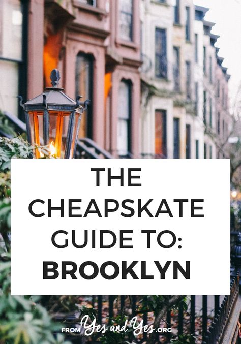 Want to travel cheap in Brooklyn? Click through for a locals tips on $40 Airbnbs, cheapo Polish food, and FREE performances from a six-time Grammy-winning choir! >> yesandyes.org Brooklyn Food, Budget Living, Lifestyle Hacks, Usa Destinations, North America Travel Destinations, Globe Travel, Travel Cheap, Polish Food, York Travel