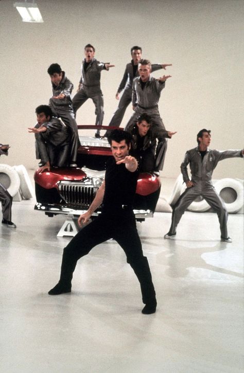 John Travolta as Danny Zuko & the T-Birds - Grease | Musical ... Tumblr, Danny Zuko Grease, Lightning Final Fantasy Xiii, Grease Aesthetic, Lightning Drawing, T Birds Grease, Lightning Mcqueen Costume, Programme Design, Grease Lightning