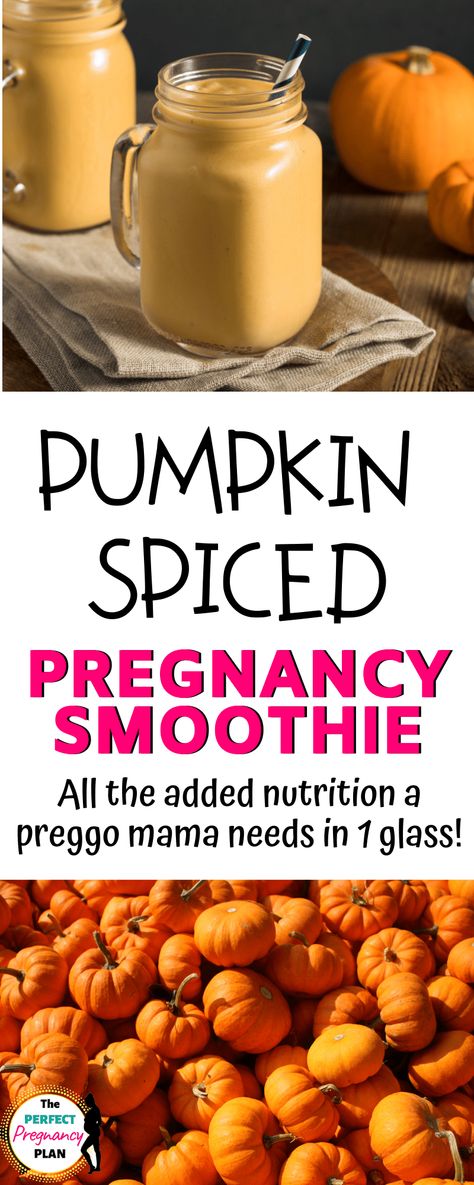 How to Make a Healthy Pumpkin Pie Pregnancy Smoothie Pregnancy Protein Shake, Pregnancy Protein Smoothie, Pregnancy Breakfast, Pregnancy Smoothie Recipes, Pregnancy Smoothie, Birth Board, Pregnant Drinks, Pregnancy Eating, Healthy Pregnancy Food