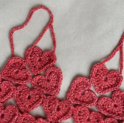 Katrine on Instagram: "Hearts, hearts, hearts 🫶🏻  I have to admit, I got a little inspired seeing all the cute and creative valentines creations here lately, and I wanted to make something myself ✨  So here’s this heart top I made from yarn I had leftover from a previous project 🤍 The initial idea was just to have some fun and get a break from bigger projects, but it kind of turned out a little cute haha 🙈  What do you think?  Yarn: Drops Air by @dropsdesign   #crochet #crocheting #crochetinspiration #crochettop #valentines #valentinesoutfit #crochetaddict #crochetlove #crochetersofinstagram #dropsair #hækle #hækling #hæklerier #hæklettøj #hekle #heklet #hekledilla #hekleinspo" Eras Tour Crochet Top, Crochet Heart Dress, Heart Top Crochet, Crochet Heart Top, Tops Tejidos A Crochet, Crochet Valentines Ideas, Heart Crochet, Crochet Heart Pattern, Heart Projects