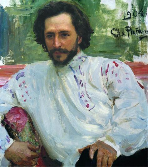 Ilya Repin, Russian Painting, American Gothic, 인물 드로잉, A4 Poster, Russian Artists, Russian Art, Male Portrait, Classical Art