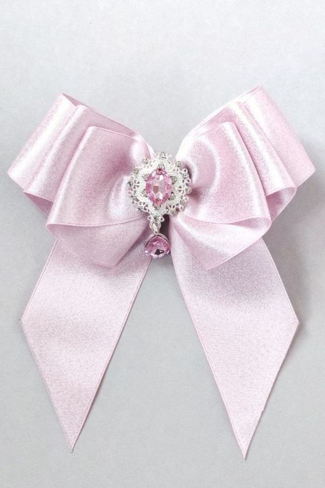 Descendants Accessories, Pink Glitter Hair, Satin Hair Bow, Princess Hair Bows, Pink Hair Bow, Light Pink Hair, Fancy Bows, Cute Ribbon, Bows For Girls