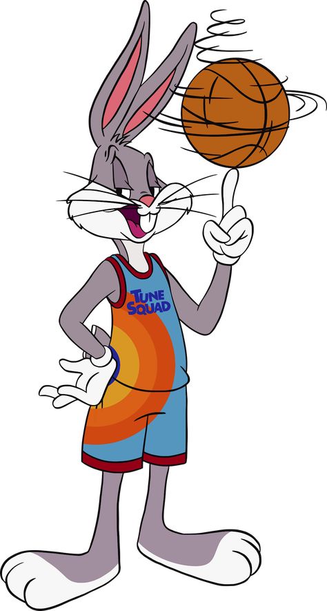 Space Jam Looney Tunes, Basketball Cartoon Character, Space Jam Wallpaper, Space Jam Characters, Bugs Bunny Drawing, Famous Cartoon Characters, Looney Tunes Wallpaper, Basketball Drawings, Party Characters