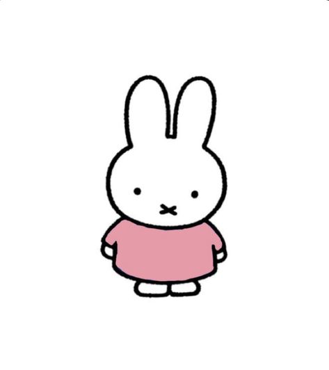 Miffy Aesthetic Pink, Miffy Cute Icon, Miffy Transparent Png, Miffy Drawing Aesthetic, Miffy White Background, Miffy Icon Png, Pink Miffy Icon, Miffy Poster Prints, Miffy Profile Picture