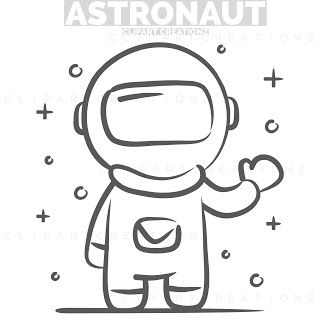 Clipart Creationz: Astronaut Free Coloring Clipart Astronaut Simple Drawing, Easy Astronaut Drawing, Astronaut Clipart, Astronaut Drawing, Free Clipart, Draw Your, Free Clip Art, Free Coloring Pages, Free Coloring