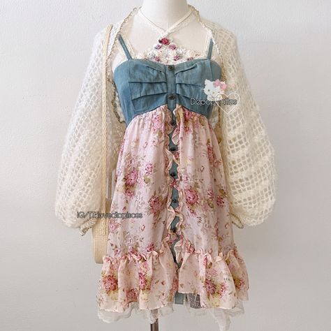 Shoujo Fall Outfits, Shoujo Protagonist Outfit, Shojo Girl Outfit, Shojo Protagonist, Shoujo Girl Outfit, Cottagecore Fall Outfits, Mannequin Outfits, Shoujo Outfits, Gyaru Dress