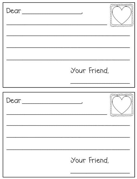 letter writing template Cute Letter Template, Secret Image, Friendly Letter Template, Valentines Writing, Secret Friend, Kindergarten February, Letter Writing Template, Kindergarten Valentines, Valentines Letter