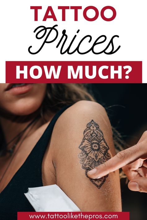 Are you ready to get a new tattoo but not sure how much it will cost. Tattoo prices can get a little confusing at times. Every artist will charge differently: some by the hour and some by the piece. So exactly how much will your tattoo cost? Let’s look deeper into all the factors at play when you get quoted a tattoo price by your favorite artist. How To Pick A Tattoo, Tattoo Pricing Chart, Tattoo Prices Chart, Tattoo Pricing, Tattoo Artist Tips, Tatoos Small, Side Thigh Tattoos, Tattoo Tips, Tattoo Prices