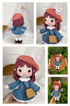 Amigurumi Doll Cute Free Pattern Amigurumi Baba, Crochet Doll Clothes Free Pattern, Doll Amigurumi Free Pattern, Amigurumi Minta, Doll Patterns Free, Crochet Doll Tutorial, Doll Clothes Patterns Free, Crochet Dolls Free Patterns, Doll Cute