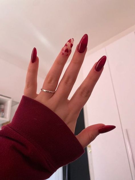 #BEAUTY ,#REALATIONSHIPS #Fashion #Outfits #Winter Outfits #Animals Nail Inspired Valentines, Red Nail Valentines Day, Dark Red Nails Valentines, Nails Art Valentines Day, Nails Inspo Red And Pink, Nails Red With Heart, Red With Hearts Nails, Red Nails With Hearts Valentines, Cute Valentine’s Day Nails Red