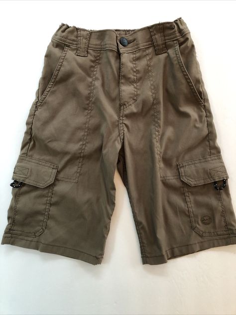 Boys Hiking/Sports 6-Pocket Nylon Cargo Shorts (6) Olive Green. Very Good Condition Green Outfit Ideas Men, Men’s Cargo Shorts, Mens Cargo Shorts, Boys Shorts, Boy Clothes, Shorts Men, Vintage Short, Cargo Shorts Men, Mens Khakis