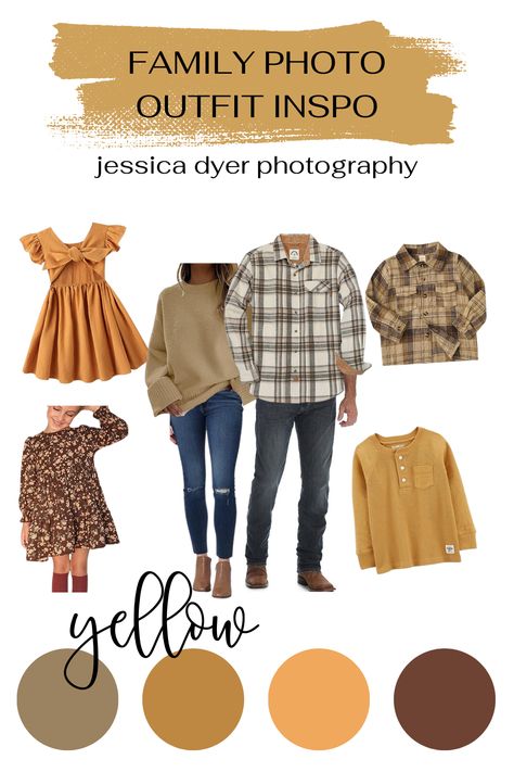 Layered Family Photo Outfits, Fall Multi Family Photos, Family Photo Outfits Mustard Yellow, Yellow Fall Family Photo Outfits, November Family Photo Outfits, Family Of 5 Fall Picture Outfits, Mustard Family Photo Outfits, Casual Fall Family Picture Outfits, Holiday Pictures Family Outfits