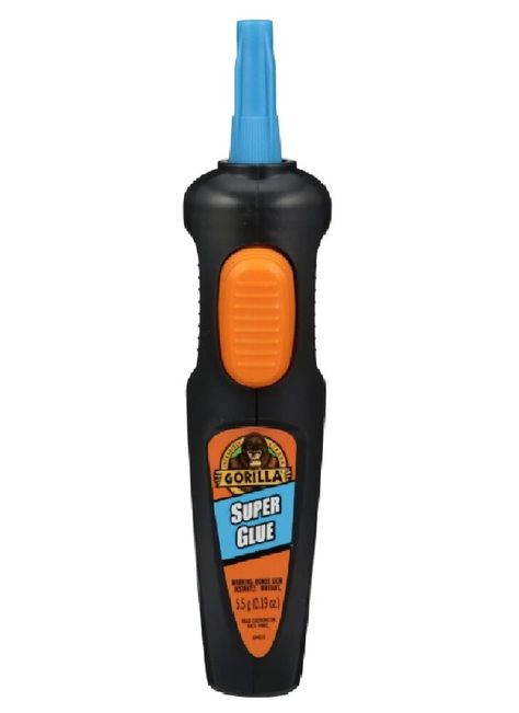 Our same strong and reliable Super Glue liquid formula, now in an intuitive pen-shaped applicator. Gorilla Super Glue Pen dispenses super glue in an uninterrupted line, providing maximum control while fitting comfortably in hand. Office Tape, Glue Pen, Car Essentials, Glue Sticks, Super Glue, Gift Coupons, School Crafts, Office School, Shopping List