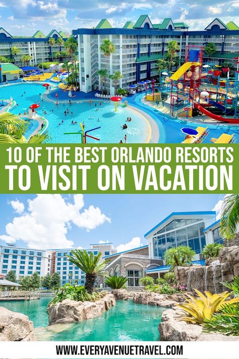 OF THE BEST ORLANDO RESORTS TO VISIT ON VACATION via @everyavenuetravel Hard Rock Hotel Orlando, Loews Royal Pacific Resort, Resorts For Kids, Hotel All Inclusive, All Inclusive Trips, Orlando Hotel, Best Family Vacations, Family Destinations, Orlando Resorts