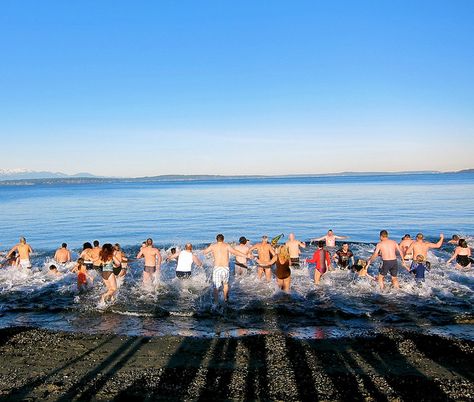 Freeze my butt off at the polar bear plunge:) CHECK!!! Polar Bear Plunge, Wild Waters, Learn To Swim, Newport Rhode Island, Newport Ri, Deep Blue Sea, Winter Adventure, Cold Season, Warm Jacket