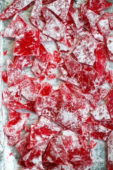 Cinnamon Rock Candy - Jen Around the World Old Fashioned Rock Candy, Cinnamon Rock Candy Recipe, Hard Candy Recipe, Rock Candy Recipe, Cinnamon Hard Candy, Spicy Candy, Christmas Candy Easy, Hard Candy Recipes, Easy Treats To Make