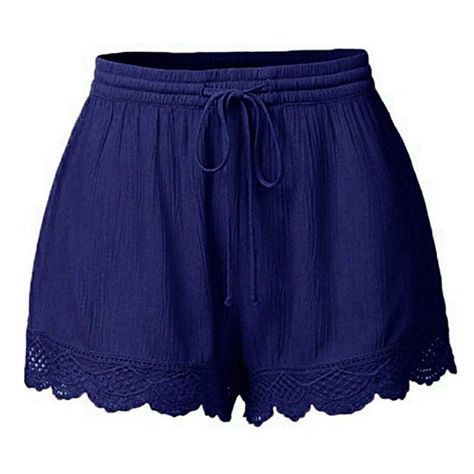 Legging Plus Size, Rope Tie, Tie Shorts, Sports Trousers, Hot Shorts, Vintage Short, Hem Design, Tie Styles, Elastic Waist Shorts