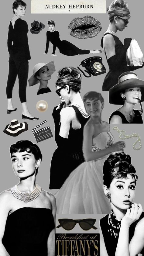 Aubrey Hepburn Costume, Aubrey Hepburn Aesthetic, Audrey Hepburn Collage, Audrey Hepburn Hollywood, Audrey Hepburn Halloween Costume, Audrey Hepburn Birthday, Audrey Hepburn Wallpaper, 1950s Audrey Hepburn, Marilyn Monroe And Audrey Hepburn