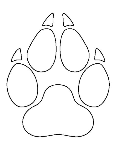 Wolf paw print pattern. Use the printable outline for crafts, creating stencils, scrapbooking, and more. Free PDF template to download and print at http://patternuniverse.com/download/wolf-paw-print-pattern/ Paw Template, Wolf Paw Print, Wolf Paw, Beadwork Patterns, Applique Patterns, Native Art, Printable Patterns, Dog Paws, Stuffed Animal Patterns