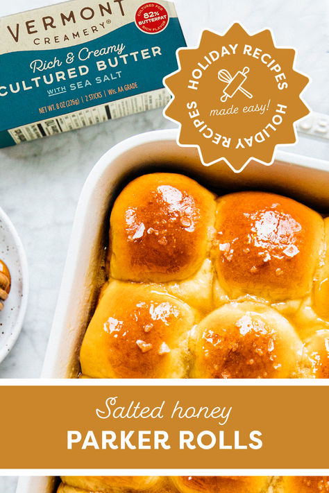 Salted Honey Parker House Rolls, Salted Honey Butter Parker House Rolls, Honey Butter Parker House Rolls, Salted Honey Butter, Parker House Rolls, 2023 Recipes, Parker House, Honey Butter, Bread Machine