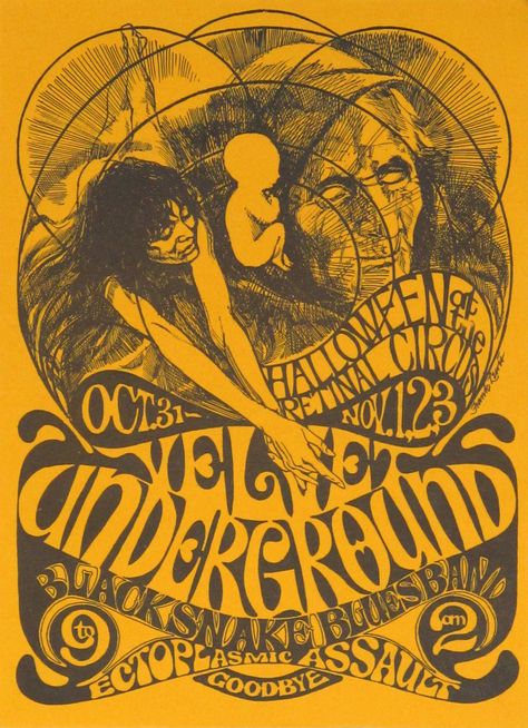 The Velvet Underground Original Concert Handbill Velvet Underground Poster, Arte Pop Up, The Velvet Underground & Nico, Concert Poster Art, The Velvet Underground, Vintage Concert Posters, Band Poster, Retro Posters, Lou Reed