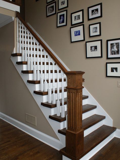 Staircase Pictures, Stair Makeover, Handrail Design, Traditional Staircase, Stairs Makeover, Stair Railing Design, Staircase Remodel, Staircase Makeover, Stair Remodel