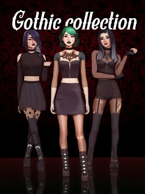 Gothic Halloween Costumes Ideas, Black Clothes Sims 4 Cc, Sims 4 Warlock Cc, Sims 4 Goth Family Cc, Goth Clothing Sims 4 Cc, Grunge Outfits Sims 4 Cc, Sims 4 Cc Spellcaster Clothes, Sims 4 Goth Maxis Match, Base Game Cc Sims 4