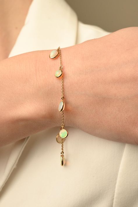 Gold Opal Jewelry, Brand Rings, White Opal Bracelet, Precious Stones Bracelet, Color Stones Jewelry, Fine Gold Jewelry, Stone Bracelets, Gems Bracelet, Natural Gemstone Jewelry