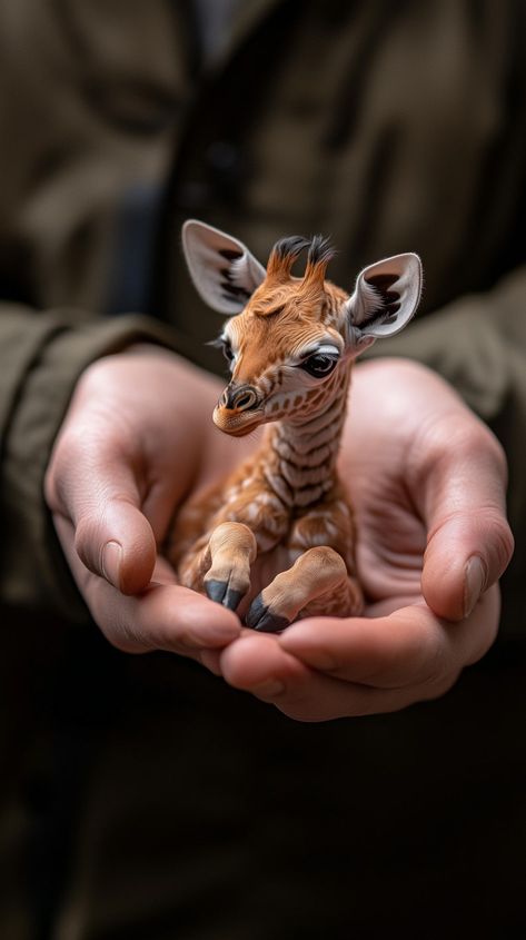 Baby Giraffe in hand printable poster Giraffe Video, Tortoise Tattoo, Baby Animals Cute, Giraffe Pictures, Cute Small Animals, Digital Photos, Cute Giraffe, Animals Cute, Baby Giraffe