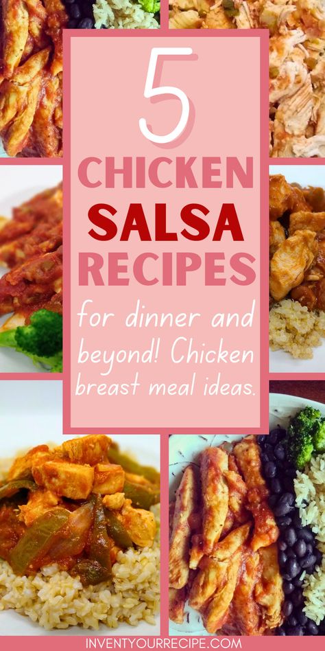 5 Chicken Salsa Recipes For Dinner And Beyond Leftover Salsa Chicken Recipes, Salsa And Chicken Recipes, Recipes Using Salsa Dinners, Chicken And Salsa Crockpot, Pace Salsa Recipe, Recipes Using Salsa, Chicken And Salsa Recipe, Chicken With Salsa Recipe, Chicken Salsa Recipe