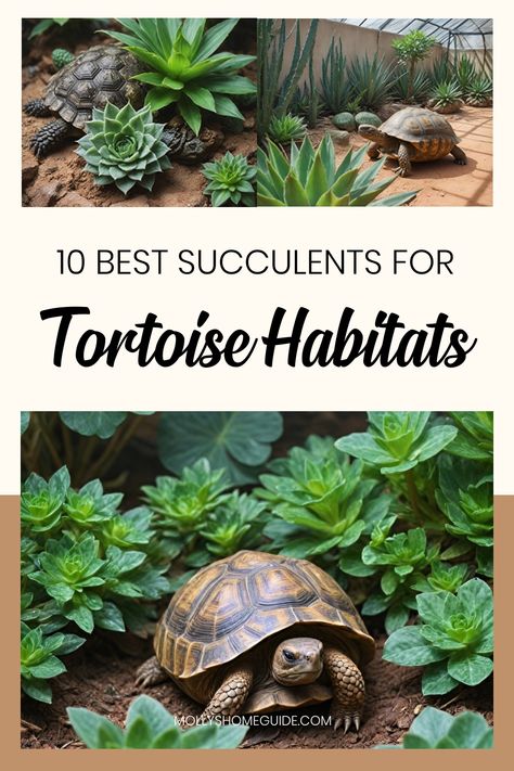 Explore a variety of safe succulents for tortoises to create a beautiful and enriching environment in their enclosure. Discover edible succulents for reptiles that will not only enhance your pet's space but also provide a snack option. Choose from an array of plants suitable for tortoise habitats, ensuring both safety and stimulation for your beloved pet. Tortoise Habitat Ideas Indoor, Tortoise Vivarium Ideas, Russian Tortoise Enclosure Indoor, Hermann Tortoise Enclosure Indoor, Sulcata Tortoise Enclosure Indoor, Large Tortoise Habitat Outdoor, Diy Sulcata Tortoise Habitat Indoor, Pet Tortoise Habitat Indoor, Turtle Enclosure Indoor