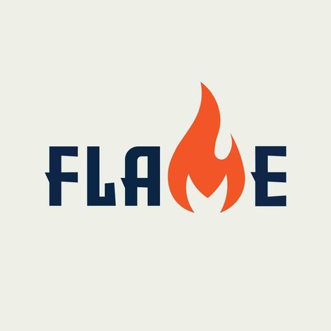 Flame Logo Design, Flame Logo, Logo Design Collection, Text Logo Design, Flame Design, Word Pictures, Text Logo, Design Collection, Text Design