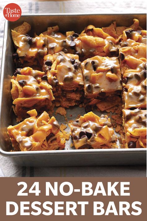 Sweet And Salty No Bake Bars, No Bake Toffee Bars, No Bake Squares And Bars Recipes, Easy Dessert Bars For A Crowd Simple, Easy No Bake Dessert Bars, Birthday Bars Desserts, Best No Bake Dessert Recipes, No Bake Goodies, No Bake Cookie Butter Bars