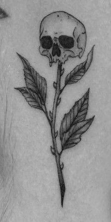 Ash Tattoo Ideas, Skull Plant Tattoo, Flor Tattoo, Latest Tattoo Design, Horoscope Tattoos, Cool Tattoo Drawings, Plant Tattoo, Latest Tattoos, Gothic Tattoo