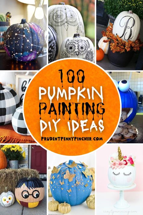 Pumpkin Painting Ideas For Adults, Painted Small Pumpkins Ideas, Painted Pumpkins Halloween Ideas, Bumpy Pumpkin Painting Ideas, Decorating Small Pumpkins, Small Painted Pumpkins Ideas, Painted Pumkin Decoration Ideas Easy, Adult Pumpkin Painting Ideas, Scary Pumpkin Decorating Ideas