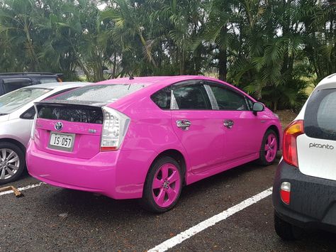 Pink car in Denarau island Prius Aesthetic, Pink Car, Car Ins, Color Schemes, Suv Car, Suv, Pink, Quick Saves, Color