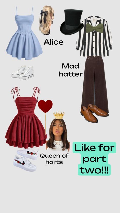 #Halloweencostumes#aliceinownderland Alice In Wonderland, Halloween, Clothes