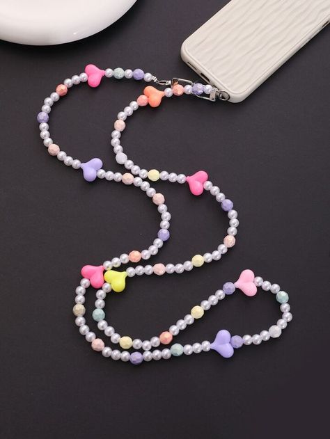 Free Returns ✓ Free Shipping✓. 1pc Beaded Phone Lanyard- undefined at SHEIN. Manik Manik Aesthetic, Beaded Phone Lanyard, Manik Manik, Keychain Craft, Kawaii Phone Case, Phone Lanyard, Men's Beauty, Phone Charm, Phones Accessories