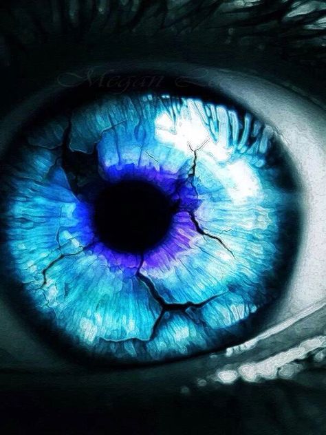 Beautiful cracked blue eye art Photo Oeil, Behind Blue Eyes, Crazy Eyes, Look Into My Eyes, Animale Rare, 캐릭터 드로잉, Eye Photography, Wow Art, Blue Eye