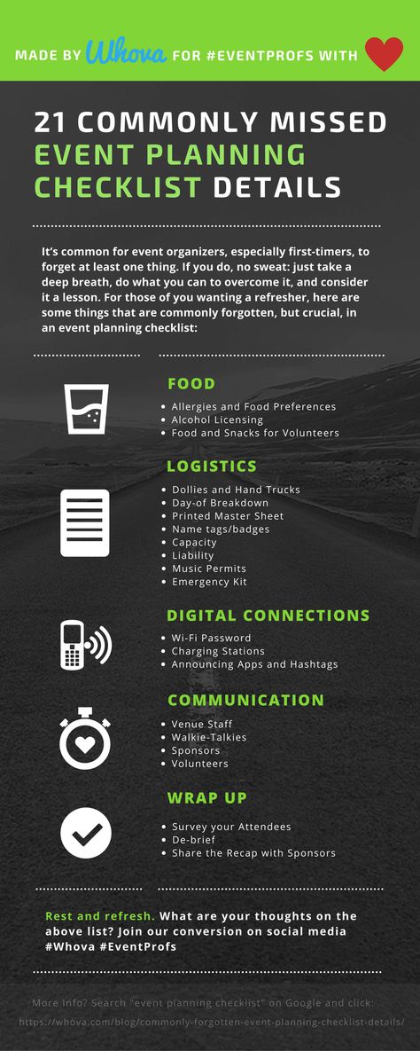 21 Commonly Missed Event Planning Checklist Details. Are you forgetting some of them? Event Planning Outfit, Event Checklist, Event Planning 101, Conference Planning, Event Planning Organization, Party Planning Business, Party Planning Checklist, Event Planning Career, Event Planning Logo