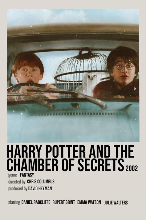 minimalistic film poster harry potter and the chamber of secrets Aesthetic Movie Posters Harry Potter, Harry Potter Book Poster, Harry Potter And The Chamber Of Secrets Movie Poster, Harry Potter Chamber Of Secrets Poster, Movie Prints Harry Potter, Harry Potter Poster Aesthetic Room, Harry Potter Room Posters, Film Vintage Poster, Harry Potter Poster Polaroid