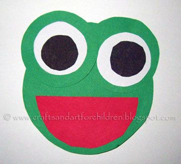 Circle Frog - shapes craft - Artsy Momma Circle Project, Frog Craft, Shapes Craft, Frog Face, Green Frogs, Circle Crafts, Frog Theme, Frog Crafts, Shapes Preschool