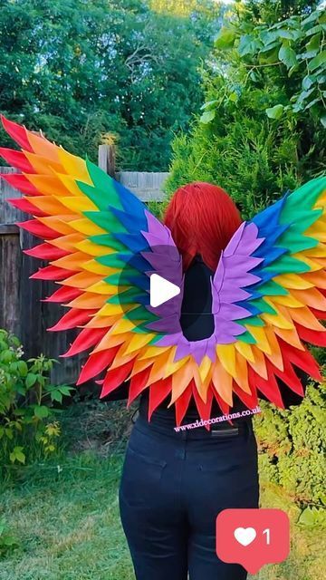 Diy Bird Costume Women, Parrot Costume Diy Women, Diy Wings Costume, Diy Bird Wings, How To Make Angel Wings, Bird Costume Diy, Diy Bird Costume, Hummingbird Costume, Bird Costume Kids